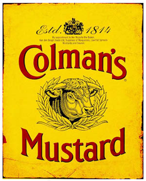 Colmans Mustard sign